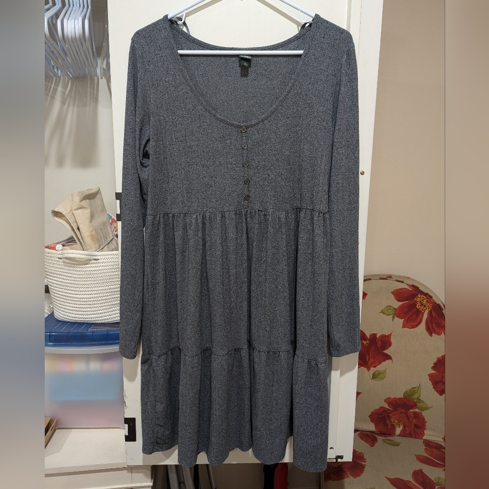 Wild Fable grey tiered dress, XL